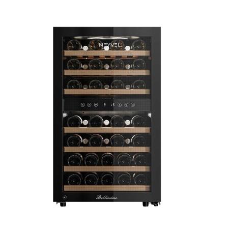 Винный шкаф Meyvel MV45-KBF2 двухзонный отдельностоящий